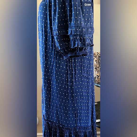 Apiece Apart Blue Off-Shoulder Midi Dress - Picture 11 of 12